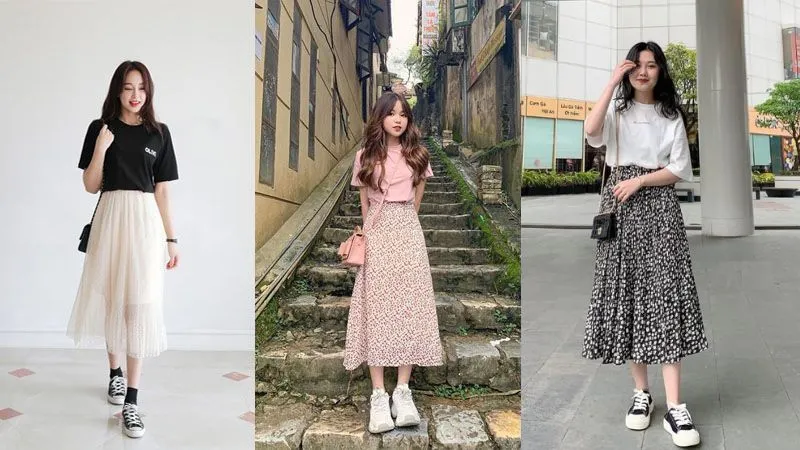 Gợi ý phối đồ với giày thể thao cho nữ