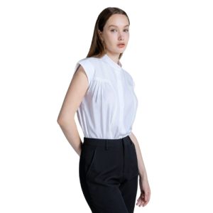 Áo Sơ Mi Cổ Trụ Tay Ngắn